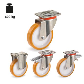 TR-66-P-Roues avec montures pour charges lourdes
